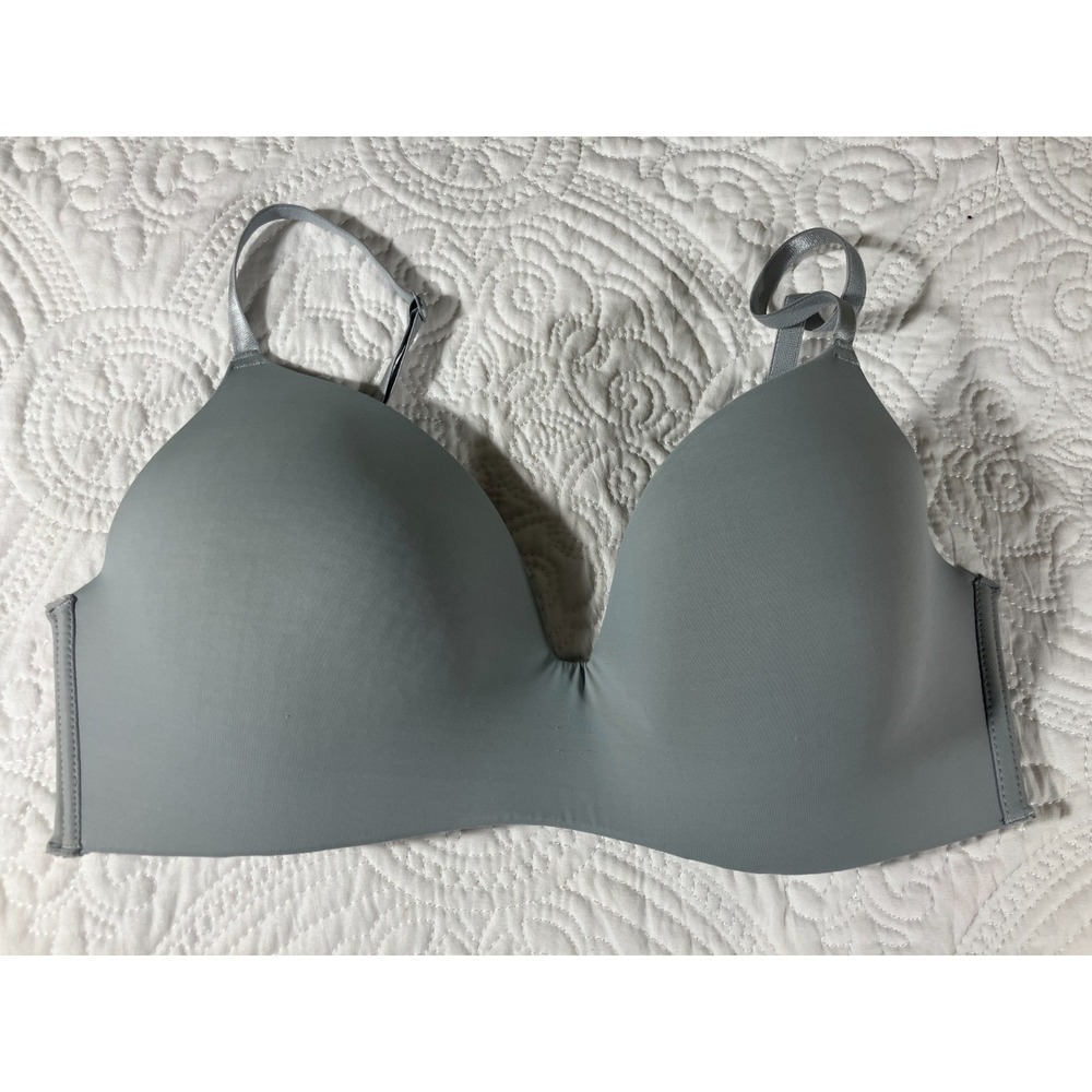 Sophie B No Wire T- Shirt Bra Size 36C Gray Adjustable Straps Soft Comfy‎ Casual